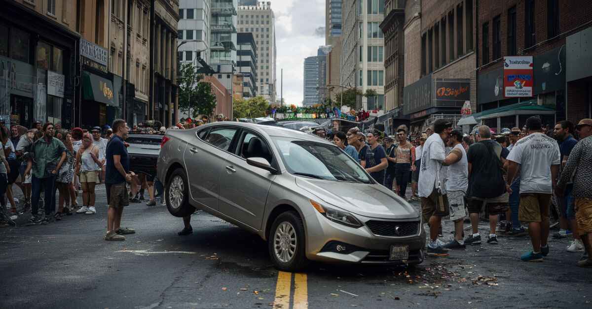 Car flipped, dozens arrested as large crowd takes part in Mifflin Street Block Party